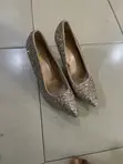 Women's Gold Stiletto Pumps - Size 42 - 2