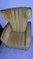 Babban Yellow Armchair na Home Interiors - 3