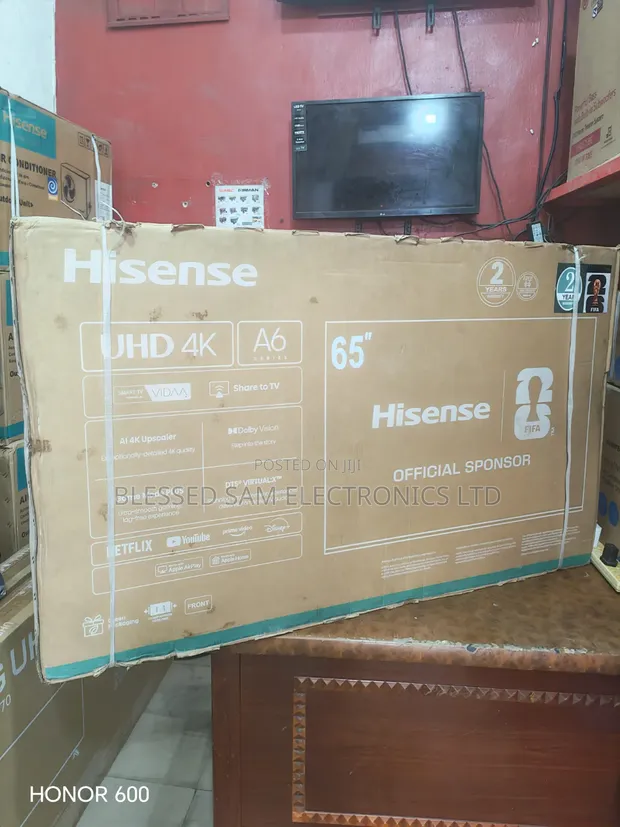 Sabon Hisense 65" AI UHD Smart TV Mara Tsari - 1