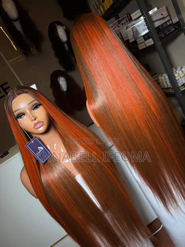 Silky Bone Straight 40" Blend Wig - Accepts Low Heat - 1