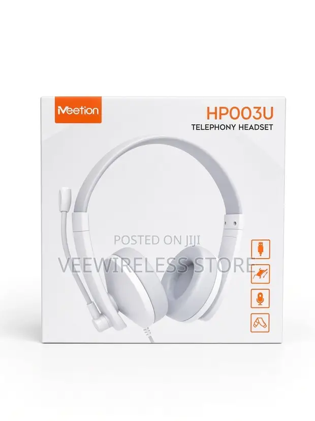 Meetion HP003U Dual-Ear USB Telephony Headset - 1