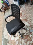 Brand New Swivel Office Chair - Black Leather - 1