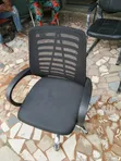 Brand New Swivel Office Chair - Black Leather - 2