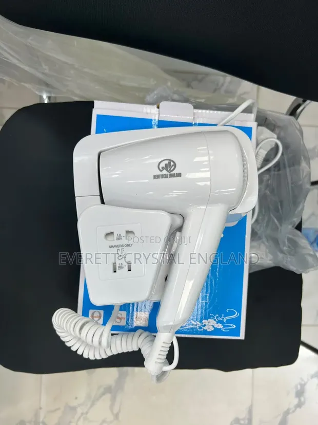 Plastic Hair Dryer - White - 1
