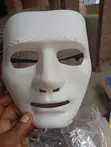 Azonto White Party Masks (Pack of 12) - 3
