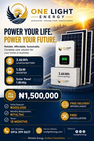 1.5KW 3.6KWH Hybrid Solar System da Baturi