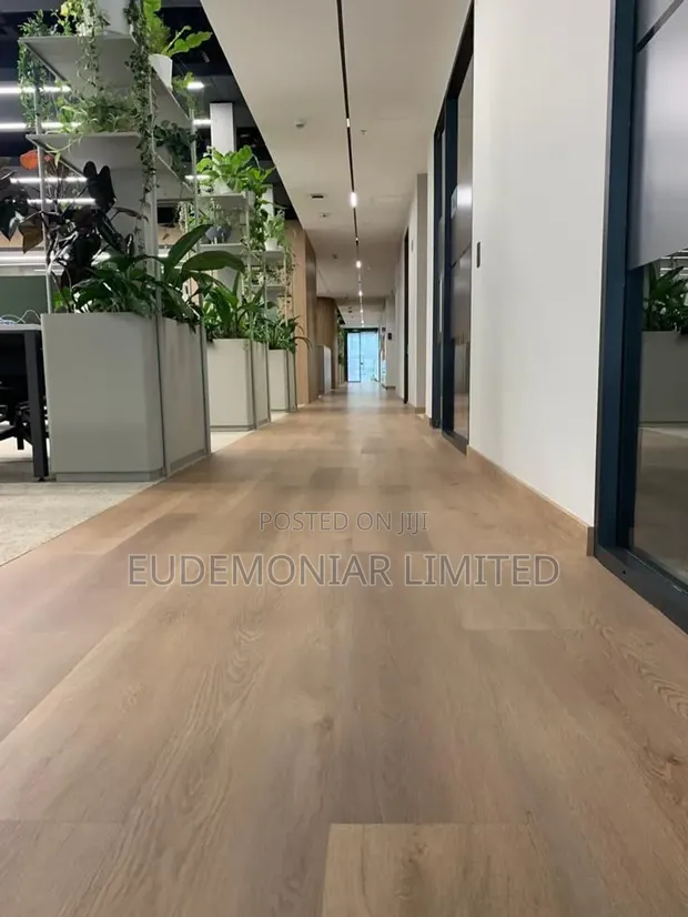 Timber Flooring Installation for Office Hallways - 1