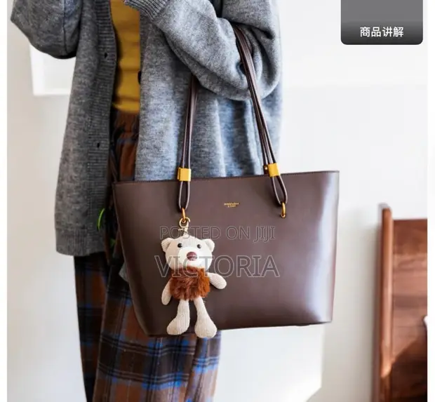Babban Jaka na Mata - Brown Patent Leather - 1