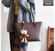 Babban Jaka na Mata - Brown Patent Leather - 1
