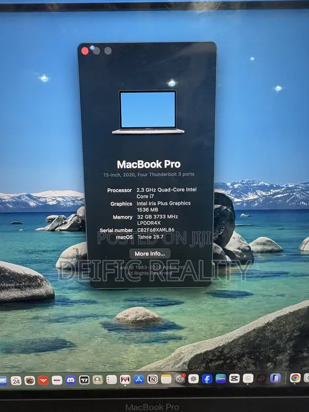 Apple MacBook Pro 2020 32GB Intel Core i7 1TB SSD - 1