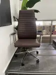 Boss Office Products Swivel Chair - Brown Leather - 2