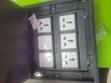 Original MK Electric Metal Floor Box - 4 Sockets, 4 Data - 5