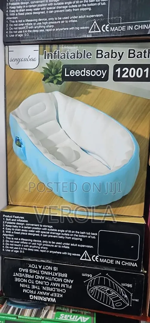 Inflatable Baby Bath Tub - Foldable & Portable - 1