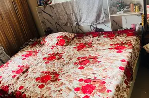 Home Interiors Bed Frame with Shelved Headboard
