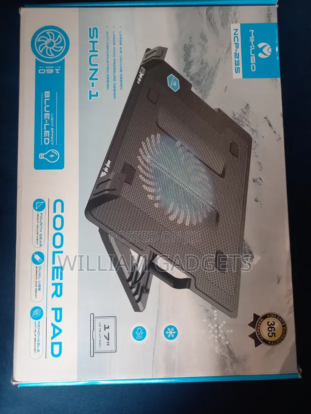Laptop Cooler Pad with 1 Fan - 1