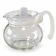 450ml Transparent Glass Teapot with Strainer Lid - 3