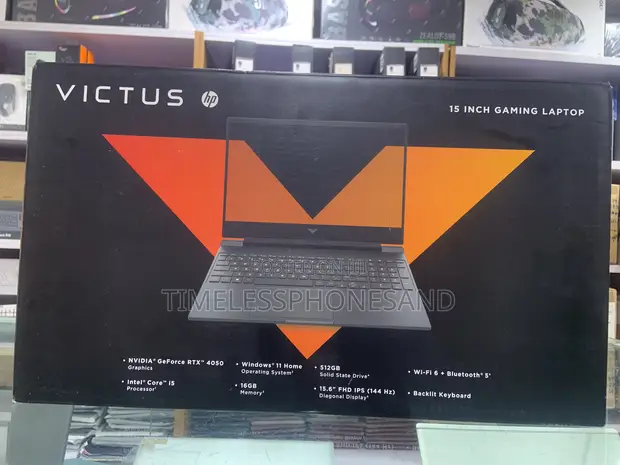 Sabo HP Victus 15 Laptop: Intel Core i5, RTX 4050, 16GB RAM, 512GB SSD - 1