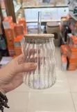 500ml Smoothie Glass Cup with Bamboo Lid & Straw - 1