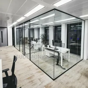 Glass Partition Fitting for Reception Areas