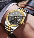 Arha Silver Gold Chain Watch - 2