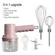 3-in-1 Mini Cordless Electric Hand Whisk & Food Chopper - 1