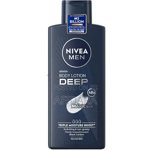 Nivea Men Deep Body Lotion - 48hr Moisture - 1