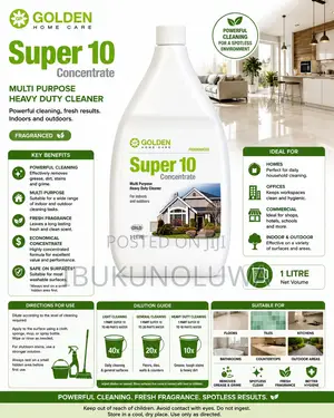 Golden Super 10 Concentrate Multi-Purpose Cleaner - 1 Litre