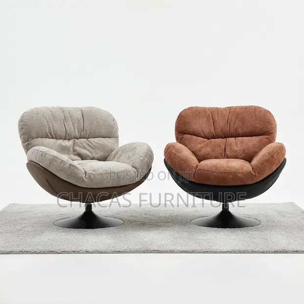 Luxury Bouclé Swivel Accent Chairs - 1