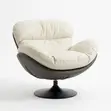 Luxury Bouclé Swivel Accent Chairs - 2