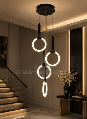Modern LED Chandelier Zobe na Haɗe don Matakala