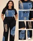 Mata 2-Piece Black Denim Set - 1