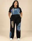 Mata 2-Piece Black Denim Set - 2
