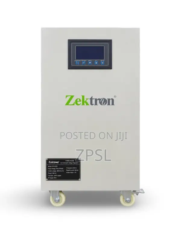 60kVA Zektron Three Phase Servo Automatic Voltage Stabilizer - 1