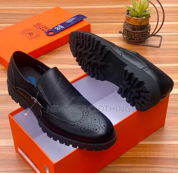 Turkish Italian Chunky Sole Leather Dress Shoes - Men's - 1