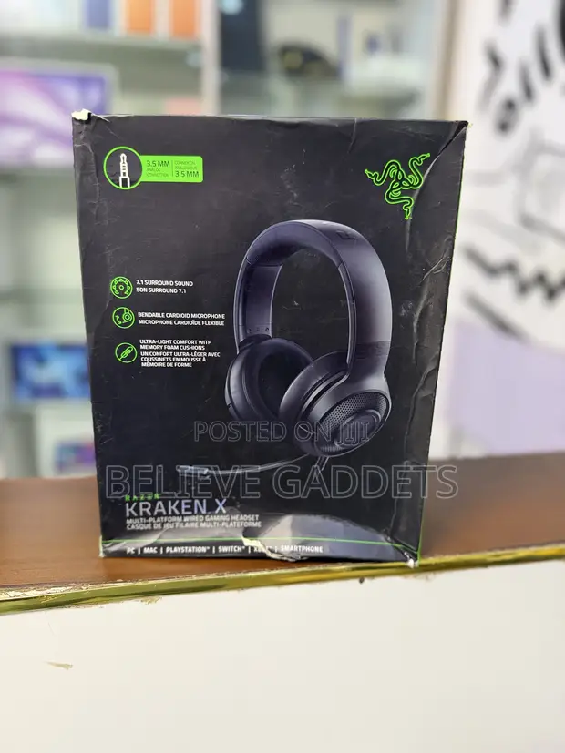Razer Kraken X Wired Gaming Headset - 1