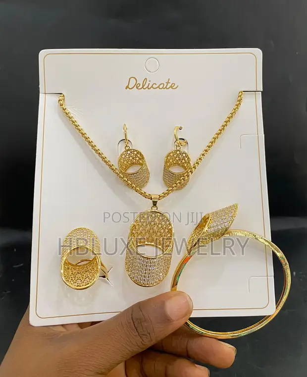Quality Jewelry Set - Necklace, Earrings, Ring, Bracelet - 1