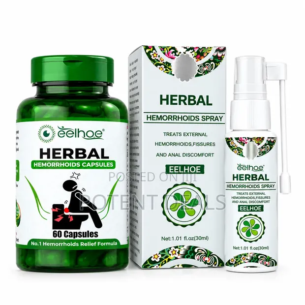 Herbal Hemorrhoids Spray & Capsule Combo - 1