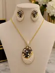 Sabon Zircon Kayan Kwalliya - Launin Zinariya - 1