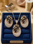 Sabon Zircon Kayan Kwalliya - Launin Zinariya - 2