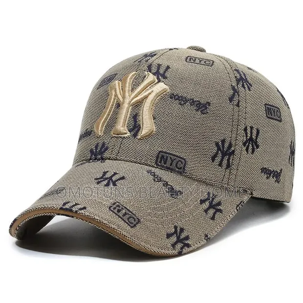 Unisex Brown Cotton Baseball Cap - 1
