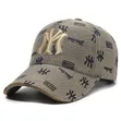 Unisex Brown Cotton Baseball Cap - 1