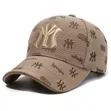 Unisex Brown Cotton Baseball Cap - 3