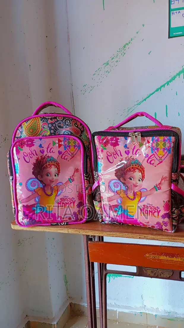 School Bag / Lunch Bag - Pink - 1