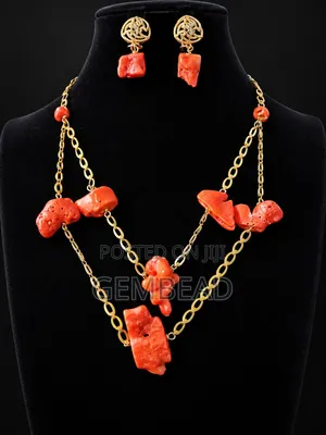 Coral Inspired Statement Jewellery Set
