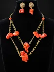 Coral Inspired Statement Jewellery Set - 2