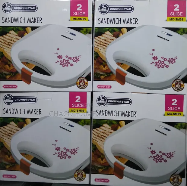 Crownstar / Masterchef 2-Slice Electric Sandwich Maker - 1