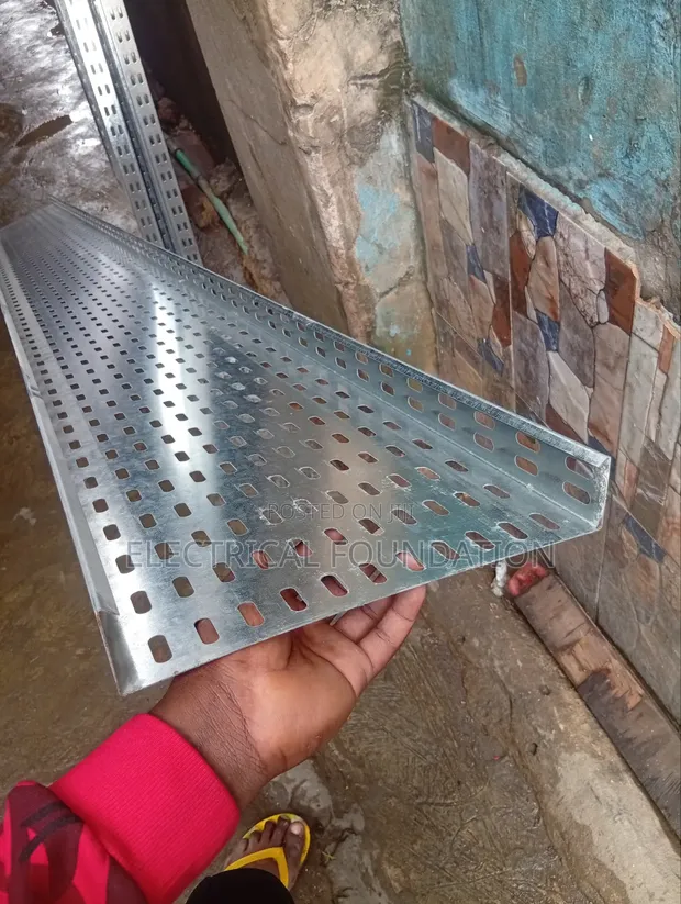 300x50mm Galvanized Cable Tray, 3 Metres - 1
