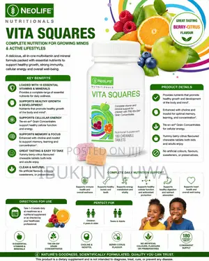 Vita Squares Chewable Multivitamins - 180 Tablets