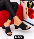 High Quality Low Block Heel Slippers - 1