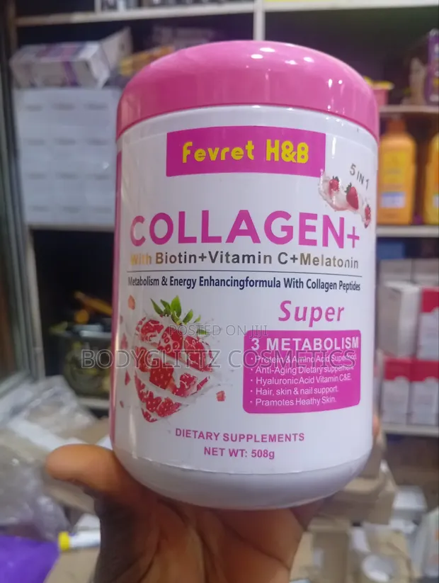 Fevert HB Collagen Powder tare da Biotin, Vitamin C & Melatonin - 1